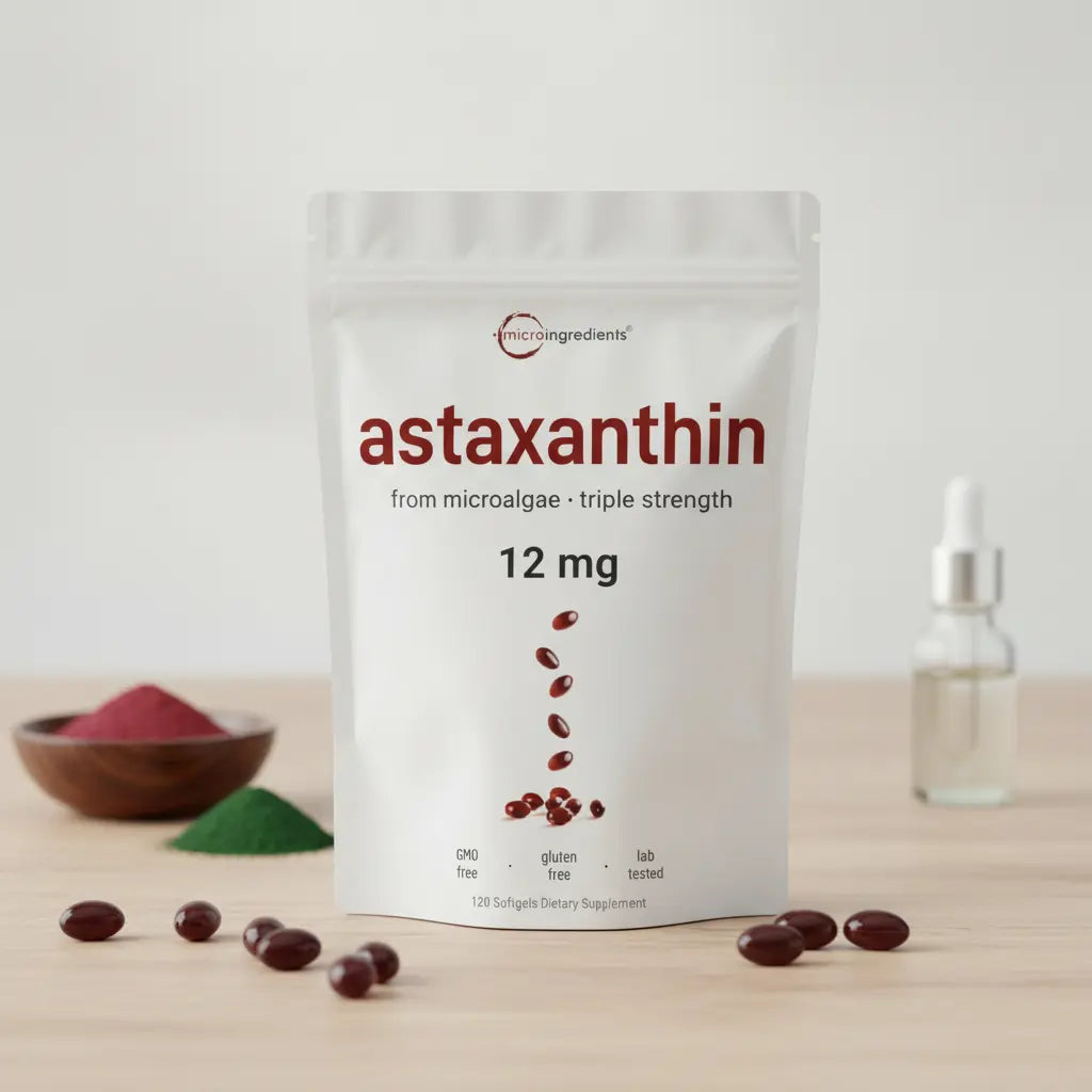 Astaxantina Triple Fuerza — Micro Ingredients | 12mg | 60 Softgels